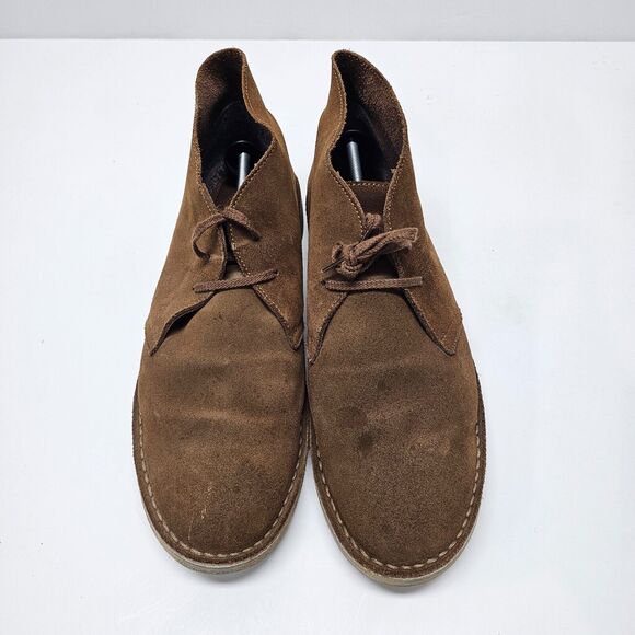 J. Crew Men's CALVERT Brown Suede Chukka Boots 14675 US Size 13 Made in Italy - Picture 2 of 11
